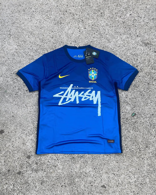 BRÉSIL X STUSSY - Blue Storm Spécial Shirt
