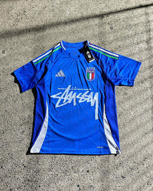 ITALIE X STUSSY - Blue Spécial Shirt