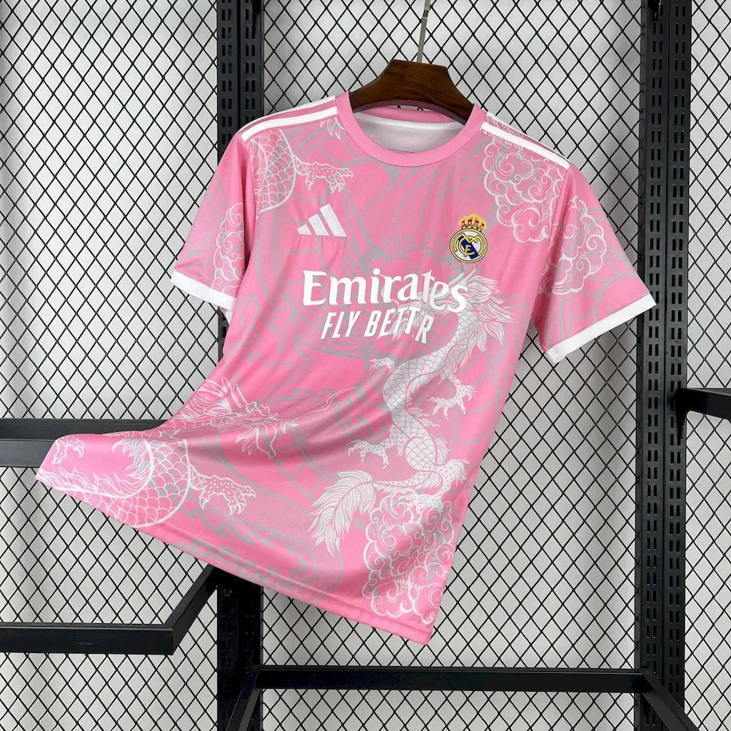 Real Madrid 2025 Pink Dragon Special Shirt
